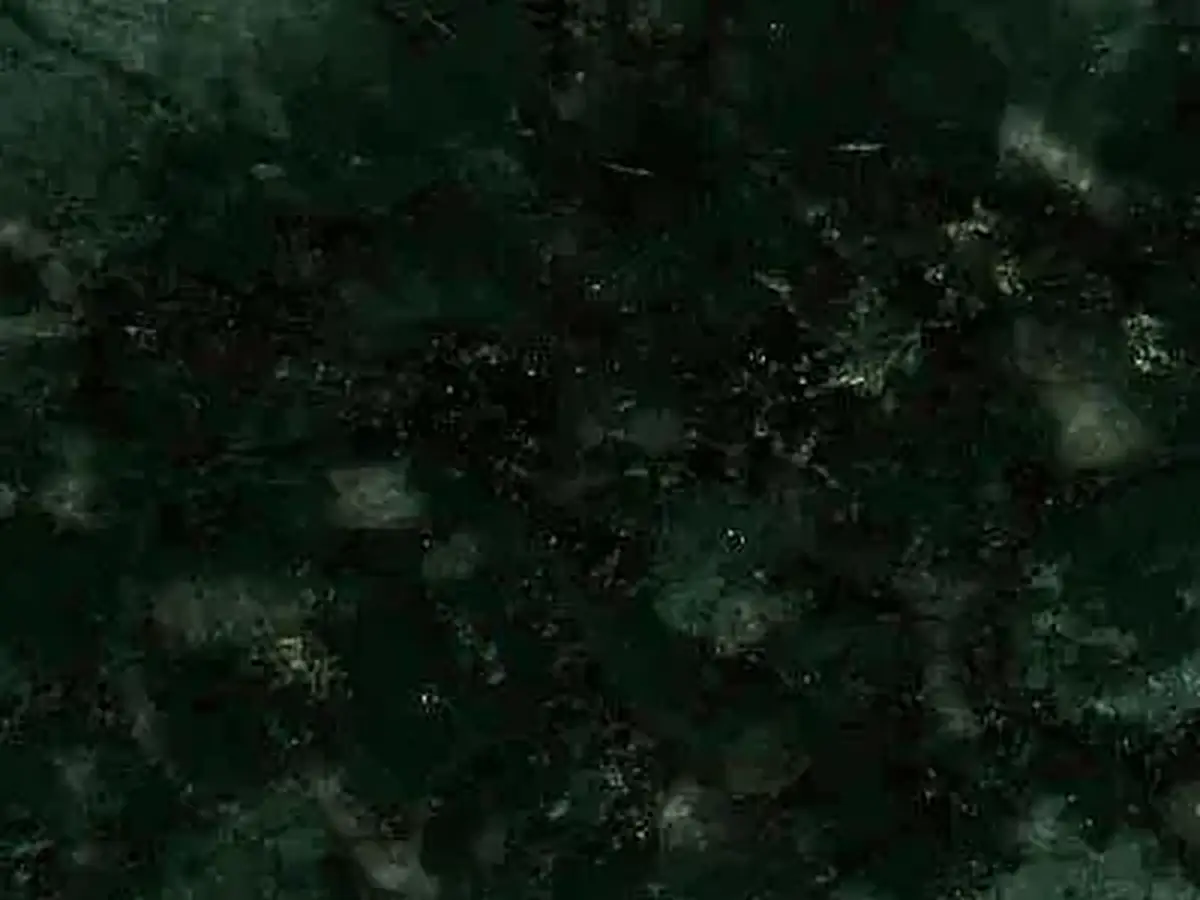 Verde Pavao Granit, polierte Probe – Marmi di Carrara – schwarz (1)