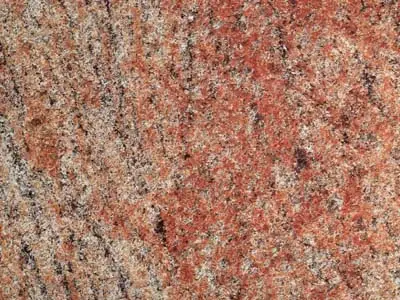 Veronica granite polished sample – Marmi di Carrara – gold, rust red (1)