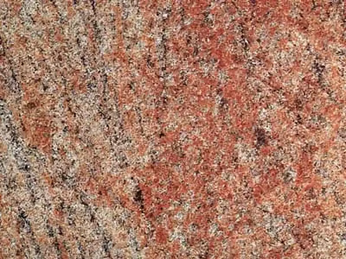 Veronica granite polished sample – Marmi di Carrara – gold, rust red (1)
