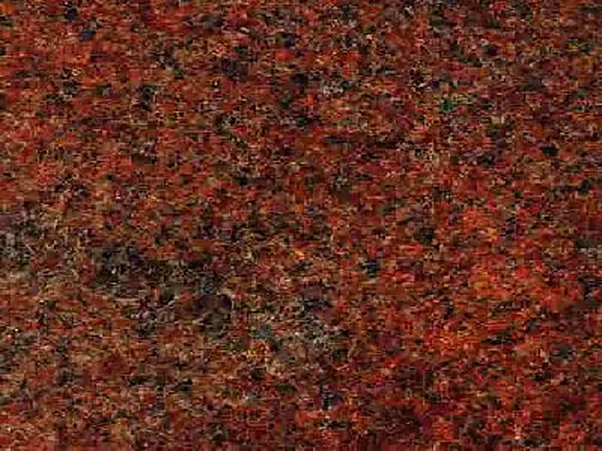 Vesanto Red granite polished sample – Marmi di Carrara – brown, black (1)
