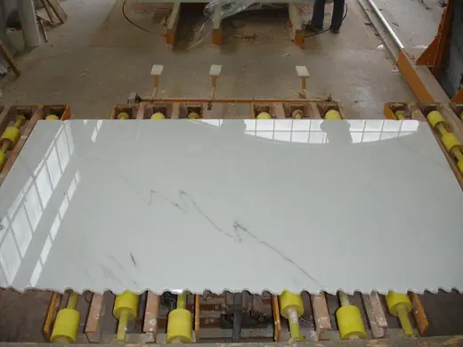White Select marble slab surface – Marmi di Carrara – light grey, charcoal (3)
